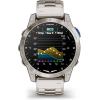 imageGarmin D2 Mach 1 Touchscreen Aviator Smartwatch with GPS Moving Map Aviation Weather Health and Wellness Features and More Vented Titanium Bracelet