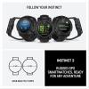 imageGarmin Instinct 3 45mm AMOLED Display Rugged Outdoor GPS Smartwatch MetalReinforced Bezel Builtin Flashlight Up to 18 Days of Battery Life BlackAMOLED Black