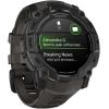 imageGarmin Instinct 3 45mm AMOLED Display Rugged Outdoor GPS Smartwatch MetalReinforced Bezel Builtin Flashlight Up to 18 Days of Battery Life BlackAMOLED Charcoal