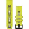 imageGarmin QuickFit 20mm BlackPebble Gray Silicone BandAmpYellowGrph