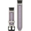 imageGarmin QuickFit 20mm BlackPebble Gray Silicone BandFog GrayLavender