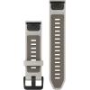 imageGarmin QuickFit 20mm BlackPebble Gray Silicone BandFog GryDark Sndstn
