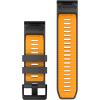 imageGarmin QuickFit 20mm BlackPebble Gray Silicone BandGraphiteSparkOrange