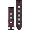 imageGarmin QuickFit 20mm BlackPebble Gray Silicone BandMerlotGraphite