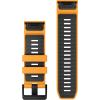 imageGarmin QuickFit 20mm BlackPebble Gray Silicone BandSparkOrange