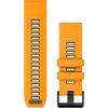 imageGarmin QuickFit 20mm BlackPebble Gray Silicone BandSparkOrange