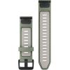 imageGarmin QuickFit 20mm BlackPebble Gray Silicone BandWillowFog Gray