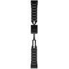 imageGarmin QuickFit 22 Watch Band  Jacquardweave Nylon Strap  Heathered BlackCarbon Gray DLC Titanium Band