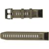 imageGarmin QuickFit 22 Watch Band  Jacquardweave Nylon Strap  Heathered BlackDark Sandstone Silicone
