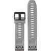 imageGarmin QuickFit 22 Watch Band  Jacquardweave Nylon Strap  Heathered BlackPowder Gray Silicone