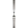 imageGarmin QuickFit 22 Watch Band  Jacquardweave Nylon Strap  Heathered BlackVented Titanium Bracelet