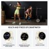 imageGarmin Venu 4 41mm Advanced Health and Fitness GPS Smartwatch Bright and Colorful Display Builtin Flashlight 10 Days of Battery Life Lunar Gold with Bone Silicone BandLunar Gold and Bone