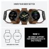 imageGarmin Venu 4 41mm Advanced Health and Fitness GPS Smartwatch Bright and Colorful Display Builtin Flashlight 10 Days of Battery Life Lunar Gold with Bone Silicone BandBlack and Brown