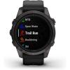 imageGarmin epix Pro Gen 2 Sapphire Edition 51mm High Performance Smartwatch Advanced Training Technology Builtin Flashlight BlackCarbon Gray DLC Titanium with Black Band