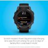 imageGarmin fnix 7S Pro Sapphire Solar Multisport GPS Smartwatch Builtin Flashlight Solar Charging Capability SandCarbon Gray DLC Titanium w Black Band