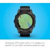 imageGarmin fnix 7S Pro Sapphire Solar Multisport GPS Smartwatch Builtin Flashlight Solar Charging Capability SandCarbon Gray DLC Titanium w Black Band