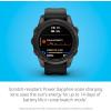 imageGarmin fnix 7S Pro Sapphire Solar Multisport GPS Smartwatch Builtin Flashlight Solar Charging Capability SandCarbon Gray DLC Titanium with Black Band