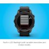 imageGarmin fnix 7S Pro Sapphire Solar Multisport GPS Smartwatch Builtin Flashlight Solar Charging Capability SandCarbon Gray DLC Titanium with Black Band