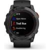imageGarmin fnix 7S Pro Sapphire Solar Multisport GPS Smartwatch Builtin Flashlight Solar Charging Capability SandSlate Gray w Black Band