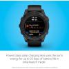imageGarmin fnix 7S Pro Sapphire Solar Multisport GPS Smartwatch Builtin Flashlight Solar Charging Capability SandSlate Gray with Black Band