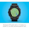 imageGarmin fnix 7S Pro Sapphire Solar Multisport GPS Smartwatch Builtin Flashlight Solar Charging Capability SandSlate Gray with Black Band