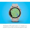 imageGarmin fnix 7S Pro Sapphire Solar Multisport GPS Smartwatch Builtin Flashlight Solar Charging Capability SandSoft Gold with Light Sand Band