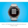 imageGarmin fnix 7S Pro Sapphire Solar Multisport GPS Smartwatch Builtin Flashlight Solar Charging Capability SandTitanium with Fog GrayEmber Orange Band