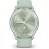 imageGarmin vivomove Sport Hybrid Smartwatch Health and Wellness Features Touchscreen WhiteLight Green