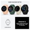 imageGarmin vvoactive 6 Health and Fitness GPS Smartwatch AMOLED Display Up to 11 Days of Battery Metallic Jasper Green with Jasper Green BandLunar Gold with Bone
