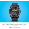 imageGarmin vvomove Trend Stylish Hybrid Smartwatch LongLasting Battery Life Dynamic Watch Hands and Touchscreen Display IvoryBlack