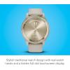 imageGarmin vvomove Trend Stylish Hybrid Smartwatch LongLasting Battery Life Dynamic Watch Hands and Touchscreen Display IvoryFrench Gray