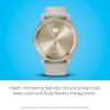 imageGarmin vvomove Trend Stylish Hybrid Smartwatch LongLasting Battery Life Dynamic Watch Hands and Touchscreen Display IvoryFrench Gray