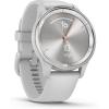 imageGarmin vvomove Trend Stylish Hybrid Smartwatch LongLasting Battery Life Dynamic Watch Hands and Touchscreen Display IvoryMist Gray