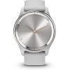 imageGarmin vvomove Trend Stylish Hybrid Smartwatch LongLasting Battery Life Dynamic Watch Hands and Touchscreen Display IvoryMist Gray