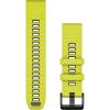 imageGarmin QuickFit 20mm BlackPebble Gray Silicone BandAmpYellowGrph