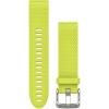 imageGarmin QuickFit 22 Watch Band  Jacquardweave Nylon Strap  Heathered BlackAmp Yellow Silicone