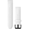 White Silicone with Black Hardware