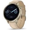 imageGarmin Venu 4 41mm Advanced Health and Fitness GPS Smartwatch Bright and Colorful Display Builtin Flashlight 10 Days of Battery Life Lunar Gold with Bone Silicone BandLunar Gold and Light Sand