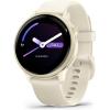 imageGarmin vvoactive 6 Health and Fitness GPS Smartwatch AMOLED Display Up to 11 Days of Battery Metallic Jasper Green with Jasper Green BandLunar Gold with Bone