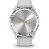 imageGarmin vvomove Trend Stylish Hybrid Smartwatch LongLasting Battery Life Dynamic Watch Hands and Touchscreen Display IvoryMist Gray