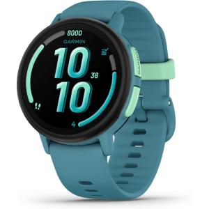 imageGarmin Bounce 2 Kids Smartwatch with Calling Messaging and Location Tracking Features Slate GrayTurquoise