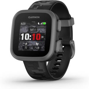 imageGarmin Bounce Kids Smartwatch TwoWay Text and Voice Messaging Location Tracking Green BurstBlack