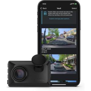 imageGarmin Dash Cam X310 Compact 4k Ultra HD Touchscreen Dash Cam with a 140degree Field of View Built in Clarity Polarizer Voice Controlled GPS 24 Display Automatic RecordingX110