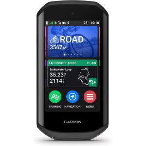 imageGarmin Edge 1050 Premium Cycling Computer Vivid Color Touchscreen Display Builtin Speaker Advanced Training and Group Ride Features Road Hazard AlertsCycling Computer