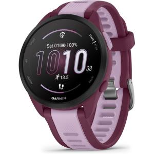 imageGarmin Forerunner 165 Music Running Smartwatch Colorful AMOLED Display Training Metrics and Recovery Insights Music on Your Wrist BlackBerry