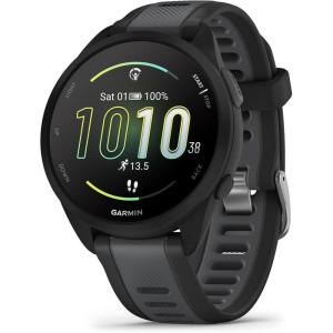 imageGarmin Forerunner 165 Music Running Smartwatch Colorful AMOLED Display Training Metrics and Recovery Insights Music on Your Wrist BlackBlack