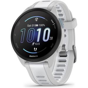 imageGarmin Forerunner 165 Music Running Smartwatch Colorful AMOLED Display Training Metrics and Recovery Insights Music on Your Wrist BlackWhitestone
