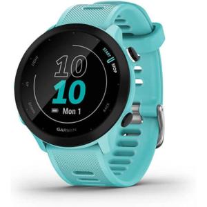 imageGarmin Forerunner 55 GPS Running Watch with Daily Suggested Workouts Up to 2 Weeks of Battery Life Black  0100256200Aqua