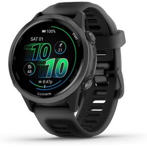 imageGarmin Forerunner 570 47mm Advanced GPS Running and Triathlon Smartwatch AMOLED Display Training and Recovery Features Indigo Aluminum with Translucent Imperial PurpleIndigo BandSlate with Black Band