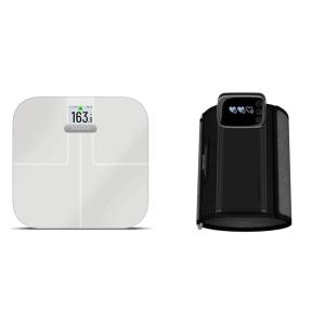 imageGarmin Index S2 Smart Scale with Wireless Connectivity Measure Body Fat Muscle Bone Mass Body Water and More Black 0100229402Smart ScaleSmart Blood Pressure Monitor